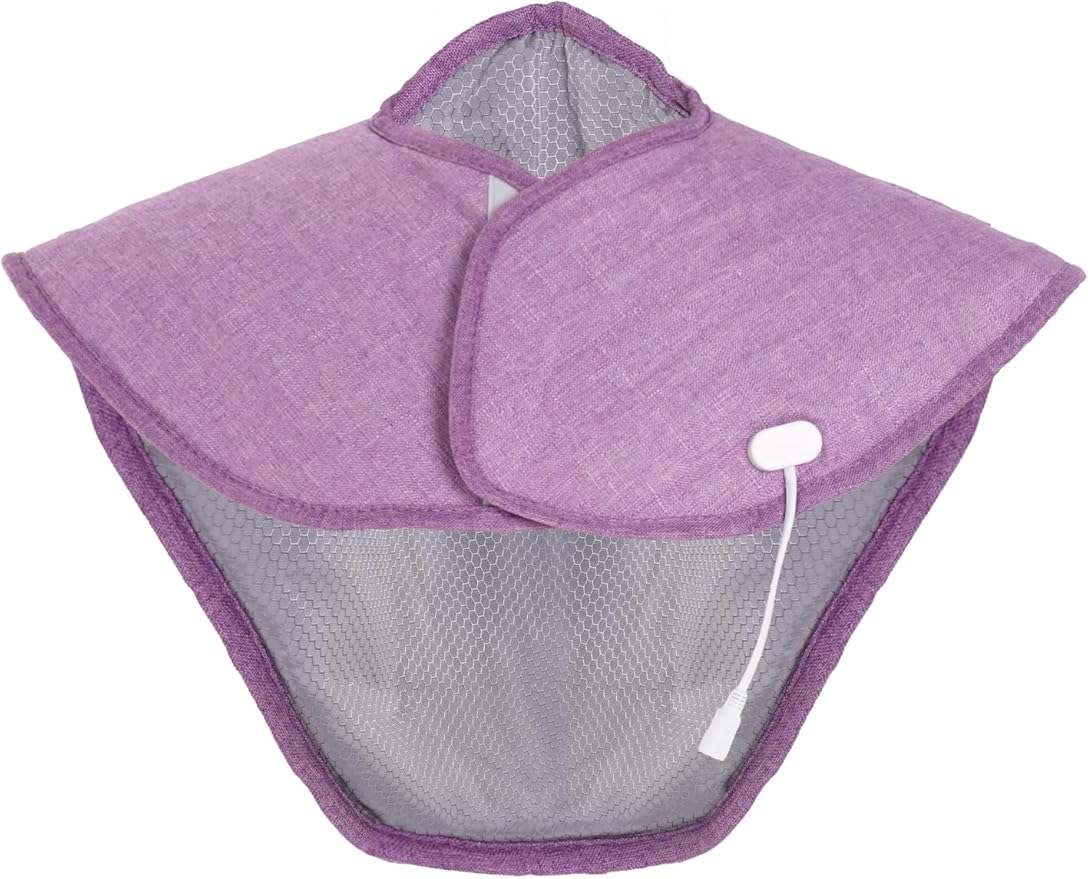 WGL&HJ Far Infrared Graphene Heating Pad for Neck,Shoulder,Back Pain Relief,Himalayan Pink Salt and Natural Herbs Heat Herbal Aromatherapy,Hand Embroidered Roses,Gifts for Women Men Moms Dad