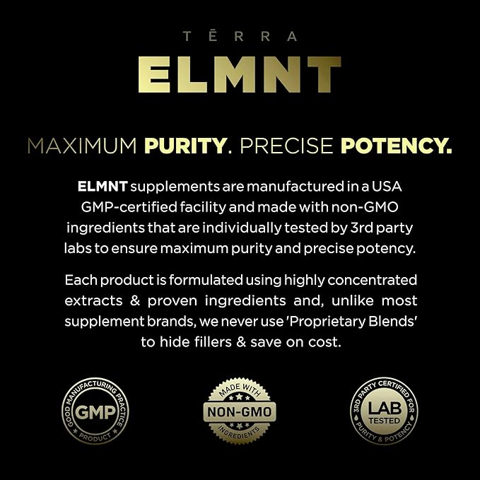 ELMNT 40,000mg 40x Strength Organic Black Maca Root w. Ashwagandha - #1 Highest Potency Black Maca Root Capsules for Men Supplement 40:1 Extract - 100% Pure Maca Peruana Maca Powder Pills Gelatinized