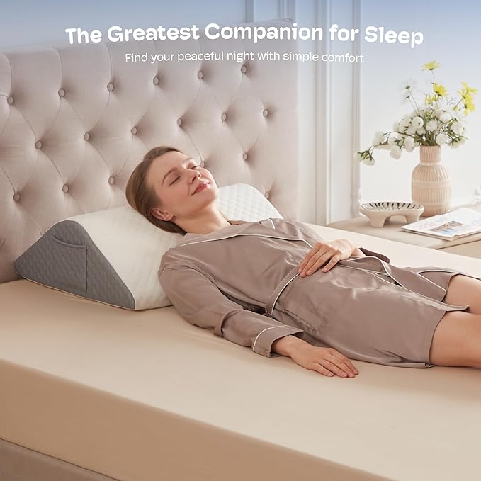Leg Elevation Pillows for After Surgery Knee Wedge Pillow for Back Pain Relief Sleeping, Leg Wedges for Elevation Swelling Blood Circulation Leg Pillow for Back Hip Knee Ankle Leg Discomfort