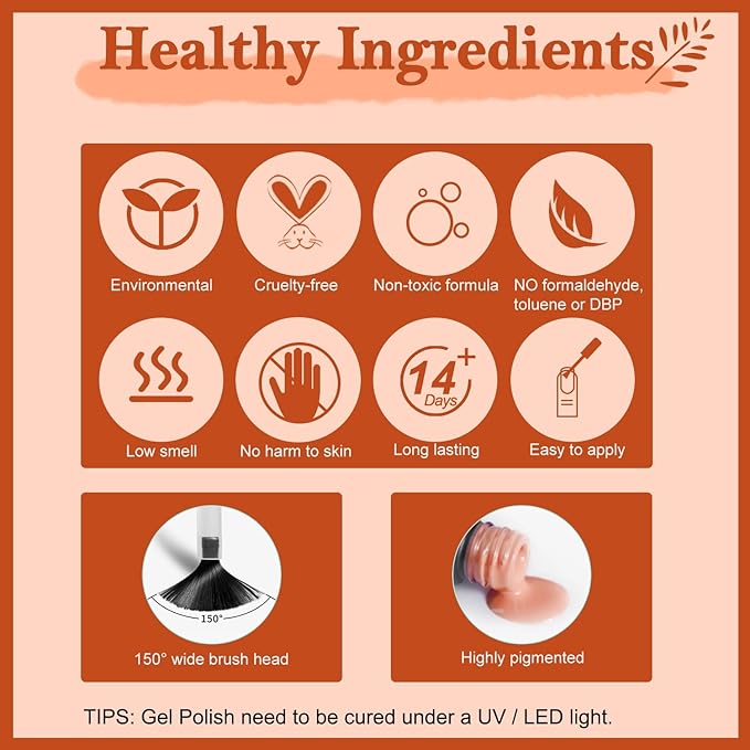 Lavender Violets 30pcs Gel Nail Polish Set 27 Shiny Candy Colors with Base and Glossy & Matte Top Coat for Home Nail Art Design DIY Gift Set C974