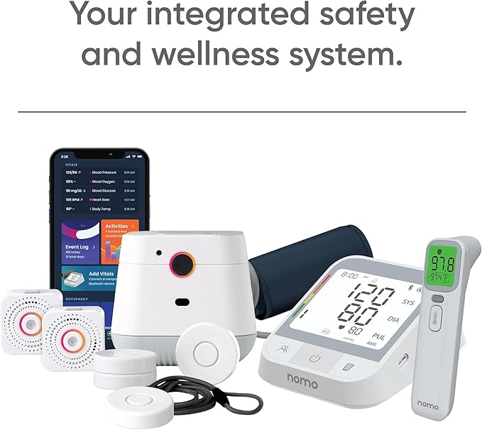 Blood Pressure Monitor – Upper Arm Cuff with Bluetooth App Sync, Irregular Heartbeat Detection, WHO Risk Indicator, Dual User Profiles, Large Display, Batteries Included