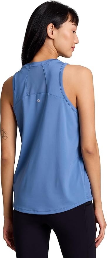 RBX Active Women's Workout Top with Breathable Mesh Panels, Quick Drying Gym Running Tank Top with Plus Sizes