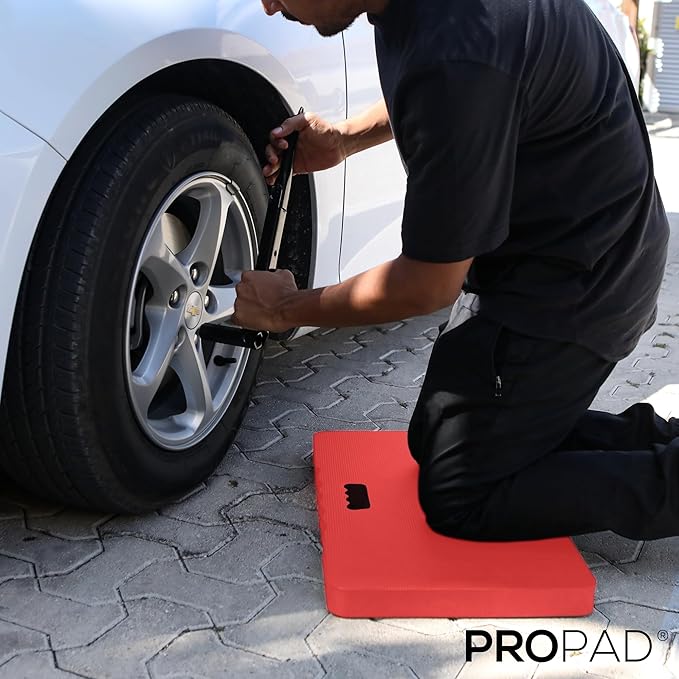 Thick Kneeling Pad, Garden Kneeler for Gardening, Bath Kneeler for Baby Bath, Kneeling Mat for Exercise & Yoga, Knee Pad for Work, Floor Foam Pad, 2X Large (XXL) 24 x 14 x 1.5 Inches, Red