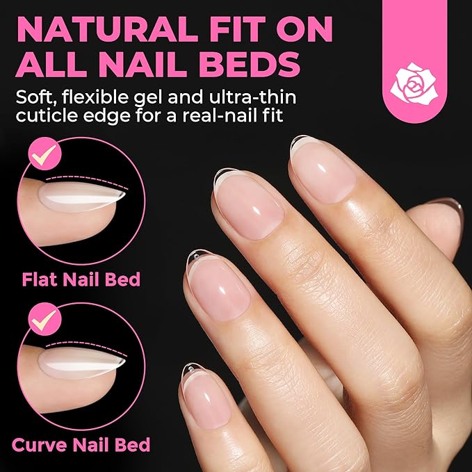 UNA GELLA Extra Short Almond Nail Tips Full Cover 504PCS Gel Nail Tips Short Almond Shaped Nails Tips Soft Gelly Gel Clear Fake Nails Tip for Acrylic Nail Tip Soak Off Home DIY Salon Nails 12 Sizes