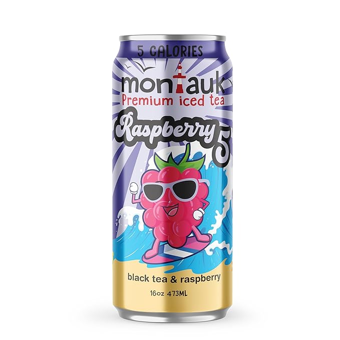 Montauk Premium Iced Tea, Ready-to-Drink Tea, 16 fl oz Cans (Pack of 12, Variety Pack)