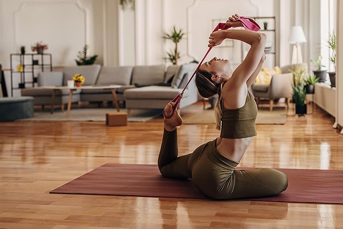 Everyday Yoga Foam Block and Yoga Strap Set, Soft Non-Slip Surface for Stability, Balance, and Deepen Stretches - Ideal for Yoga, Pilates, and Meditation Accessories