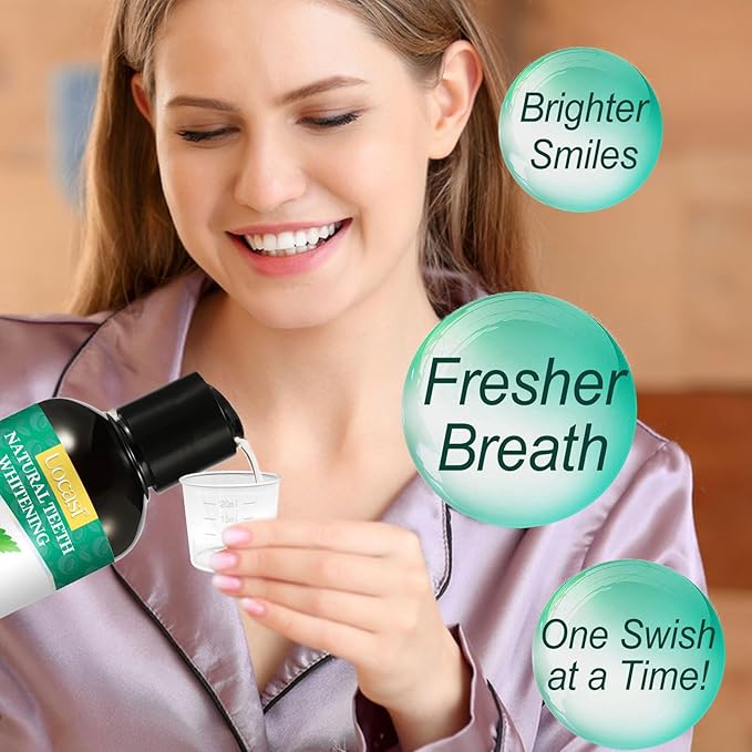 Coconut Oil Pulling for Teeth - 2 Pack, Coconut Oil Mouthwash, Natural Oral Care, Fights Bad Breath, Mouthwash Alcohol Free, Dye Free, PH Balanced, Mint Flavor, 16 Oz