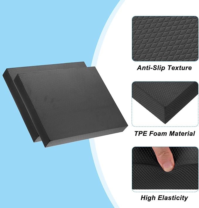 PATIKIL Balance Pad Non-Slip TPE Foam Pad Cushion Exercise Yoga Mat Knee Pad for Fitness Stability Core Training Stretching