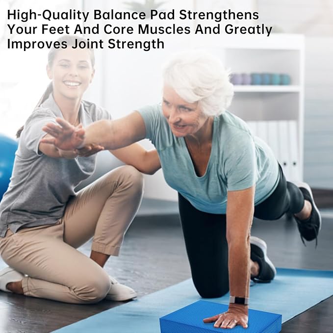 Balance Foam Mat for Physical Therapy Equipment & Strength Stability Training, Slip Resistant Foam Mat for Yoga, Pilates, Meditation