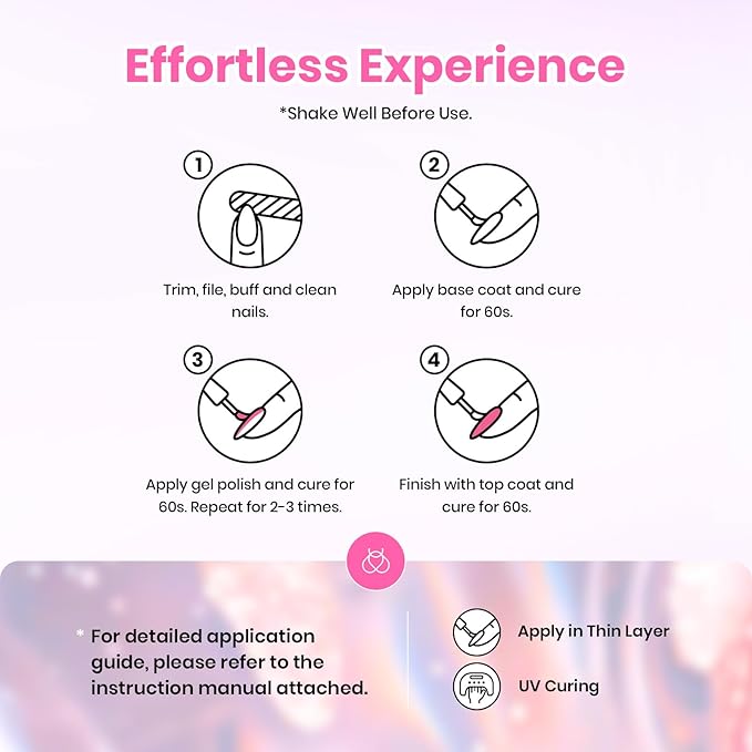 Beetles Gel Nail Polish Set - 28 Pcs Pastel Pink Yellow Green Blue Glitter Macaron Color Gel Polish Set Fluttered Eden Soak Off Nail Polish UV LED Nails Art Christmas Gifts for Women Girl