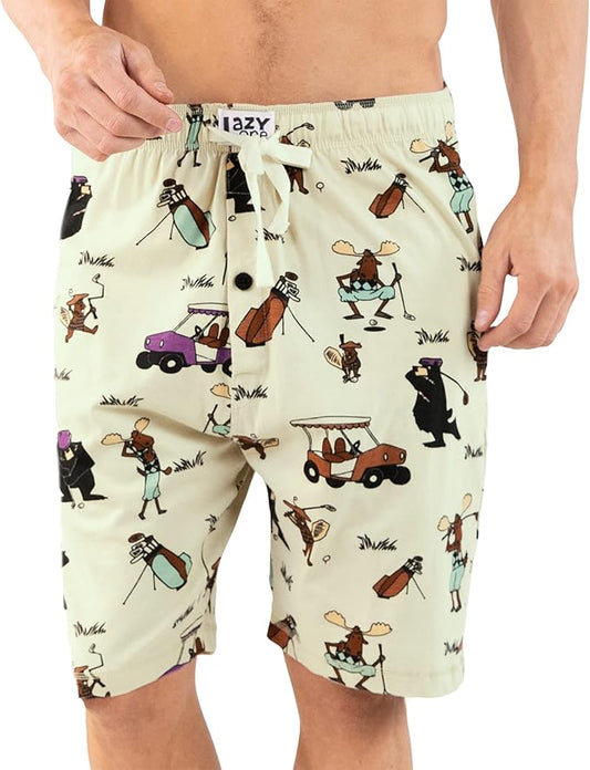Lazy One Pajama Shorts for Men, Men's Pajama Bottoms, Sleepwear