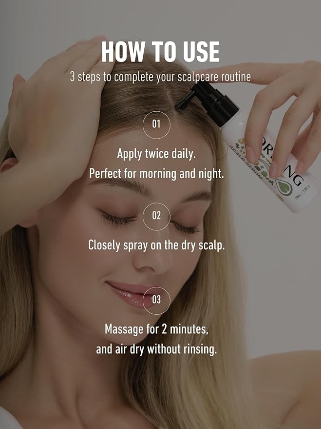 Hair Growth Serum, Women's Anti-Hair Loss Scalp Treatment, Helps with Severe Signs of Thinning, Non-Greasy, No-Rinse, Cruelty-Free, Vegan.