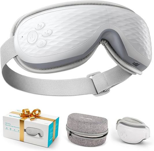 Eye Massager with Heat, Migraine Relief, Birthday Gifts for Women, Eye Care Gifts for Mom, Heated Sleep Eye Mask with Bluetooth, Heat for Relax Eye, Reduce Eye Strain