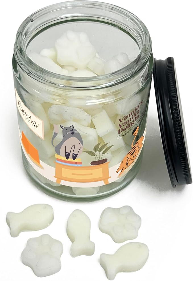 9oz Pet Odor Eliminator Wax Melts, Long-Lasting Vanilla Scented, Non Toxic, Pets Odor Eliminating Wax Cubes, Natural Plant-Based Wax Blend