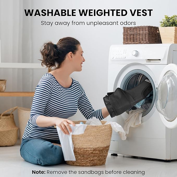 Adjustable Weighted Vest for Woman Men With Shoulder Pads 2-10 lbs/2-18 lbs, Weighted Vest For Walking, Running, Cross Training, Muscle Building,Improve Bone Health- Comfortable, Washable