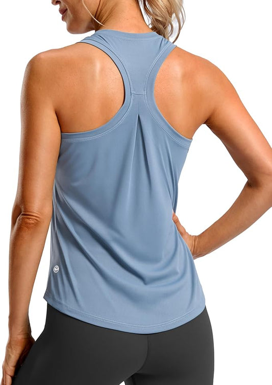 G Gradual Women's Workout Tank Tops Racerback Athletic Yoga Tops Loose Fit Sleeveless Running Gym Sports Shirts for Women