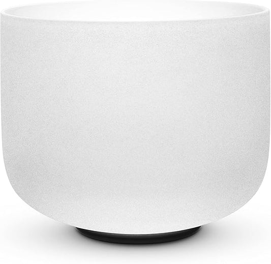 TOPFUND 8 inch 432Hz A Note Crystal Singing Bowl Third Eye Chakra Meditation Sound Healing