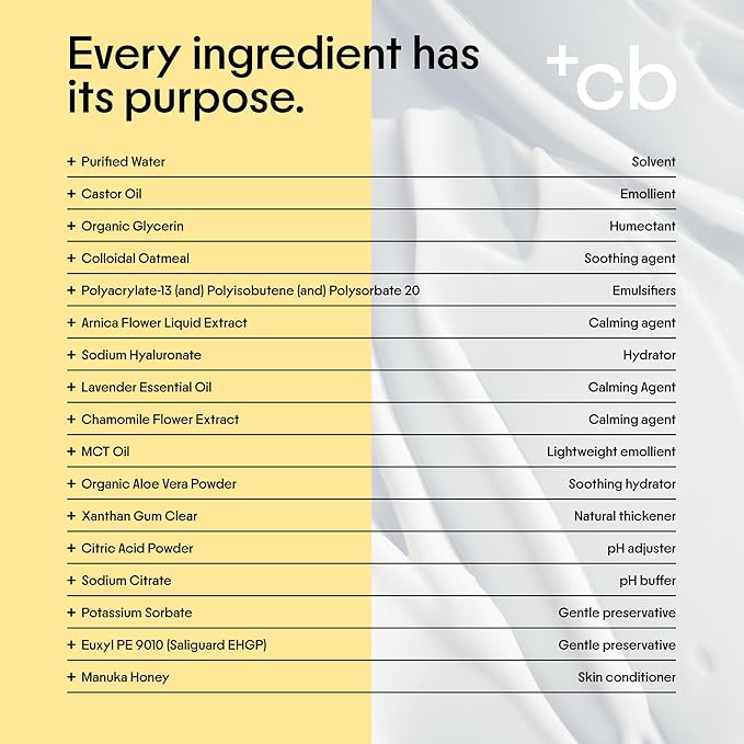 Clearbody Organics Oatmeal Lotion - 4 fl oz, Pack of 1 - Eczema Cream & Treatment - Natural Ointment for Eczema Manuka Honey Hydration Body Lotion