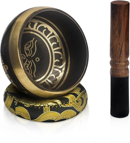 Tibetan Singing Bowls Set~ Meditation Sound Bowl hand Hammered in Nepal For Yoga, Meditation, Mindfulness, Healing & Chakra balancing