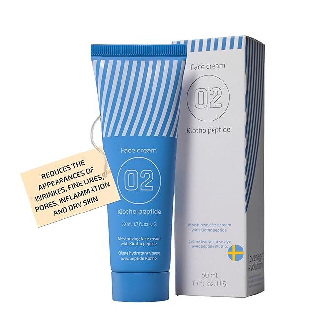 EiE Peptide Face Moisturizer – Hydrating Facial Cream with Hyaluronic Acid and Ceramides, Daily Skincare, Made in Sweden, 1 oz