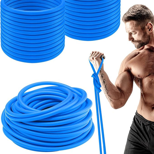 1 Roll Resistance Tubes Latex Elastic Tubing 50ft Exercise Bands Exercise Tubing for Physical Therapy, Lower Pilates, at Home Workouts, Rehab Core Exercise