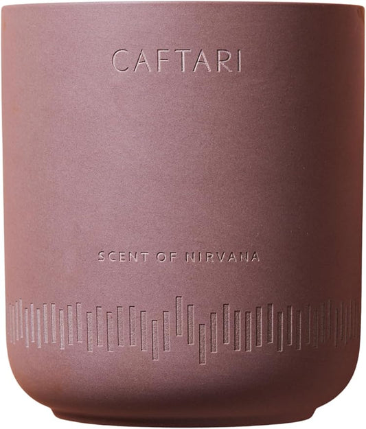 CAFTARI Luxury Aromatherapy Candle | Oudh, Cedarwood & Patchouli | 60 Hour Burn | Clean Coconut Soy Wax | Vegan, Gift-Ready Candle for Stress Relief, Home Spa Feel | Scent of Nirvana
