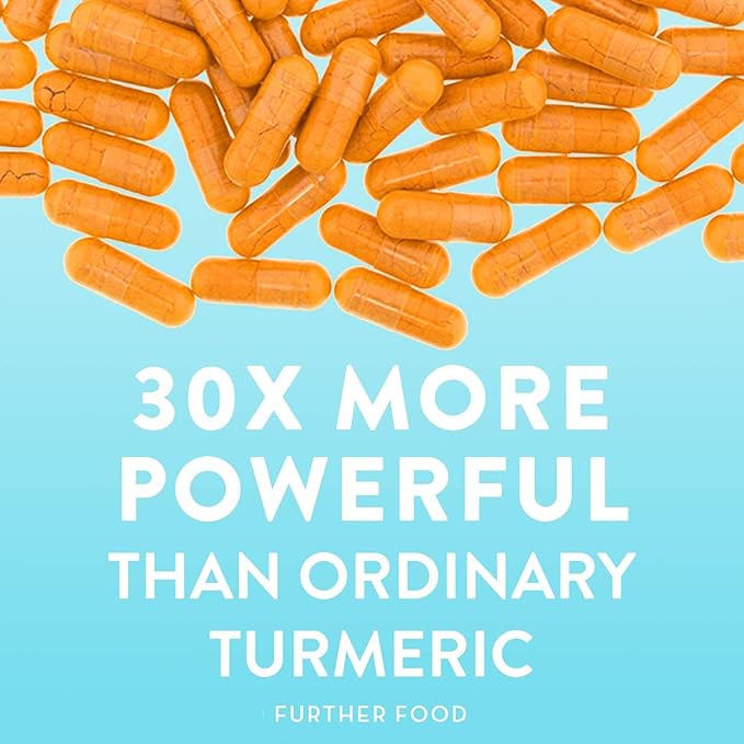 Further Food Premium Curcumin Turmeric, Maximum Strength, 500 mg, 60 Capsules