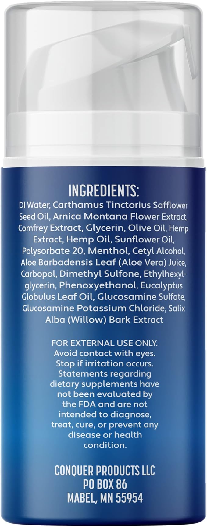 Conquer Neuropathy Cream - Powerful Relief Foot Cream for Neuropathy with Natural Arnica, Aloe Vera, Hemp Extract, Menthol - Maximum Strength Cooling & Soothing - 3.4oz Large Size (Pack of 2)