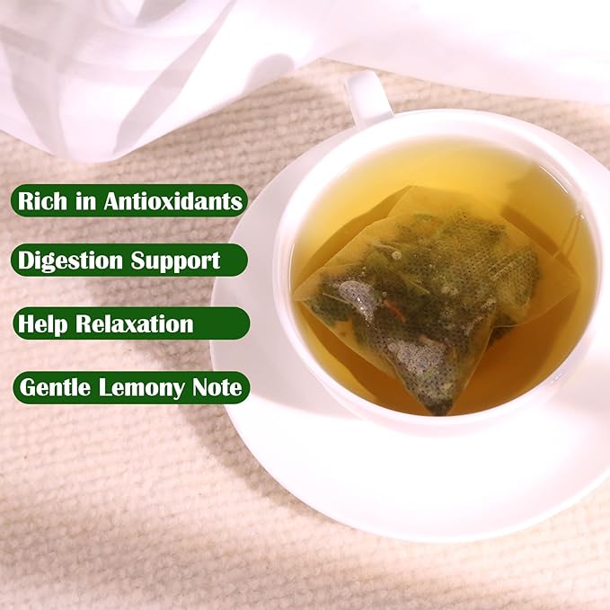 FullChea - Lemon Verbena Tea, 1.5g X 25 Count - Premium Lemon Tea For Digestion Support & Relaxation - Non-GMO - Caffeine-free - Natural Cut & Sifted Cedron Herb