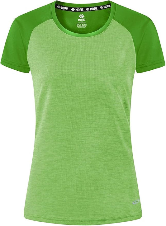 MoFiz Women's Short Sleeve UPF 50+ Sun Protection Sports T-Shirt Quick Dry Running Workout Athletic Tee Top