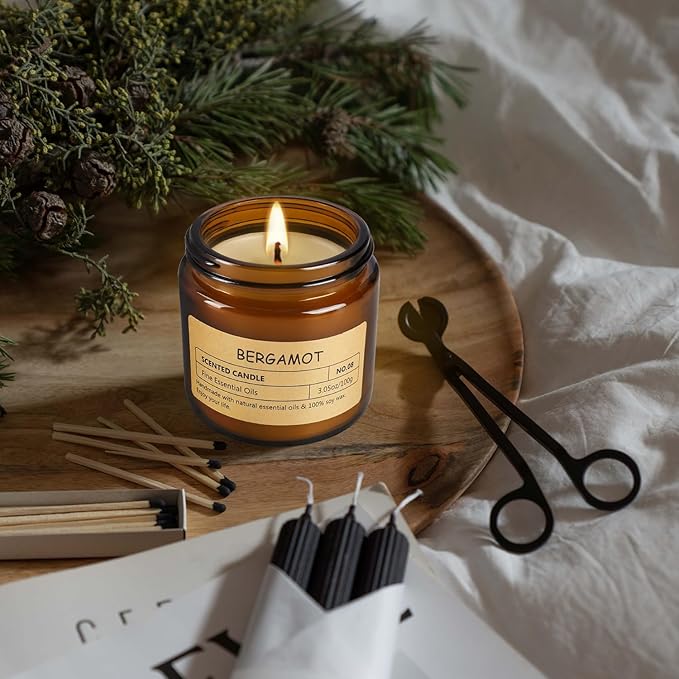 12 Pcs Scented Candles with Added Natural Essential Oils, 3.05oz, Suitable for Various Festivals, Parties, Yoga, and Home Scene.