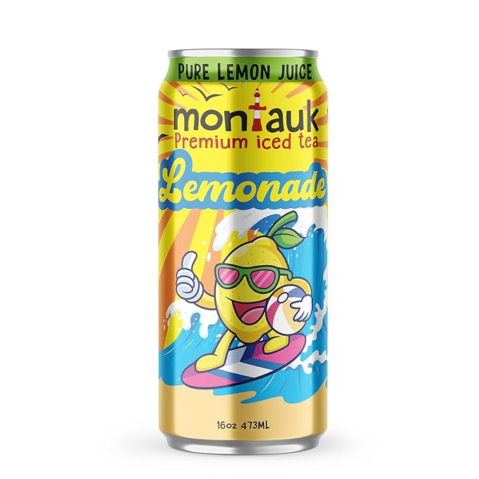 Montauk Premium Iced Tea, Ready-to-Drink Tea, 16 fl oz Cans (Pack of 12, Variety Pack)