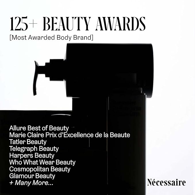 Nécessaire The Body Exfoliator. AHA/BHA/PHA. Resurface Skin. Smooth KP and Rough Patches. Hypoallergenic. Dermatologist-Tested. 180 ml / 6.1 fl oz