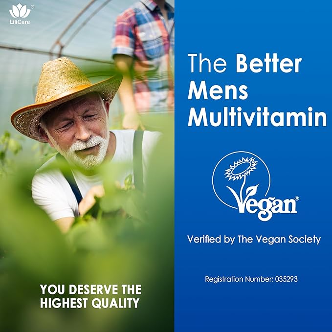 Mens Multivitamins Gummies, Multiminerals, Vegan Omega 3, CoQ10, Probiotics, Daily Mens Vitamins A C D3 E B6 B12, Methylated Multivitamin for Men - Energy, Immunity, Sugar Free, Vegan (No Iron) 60 Cts