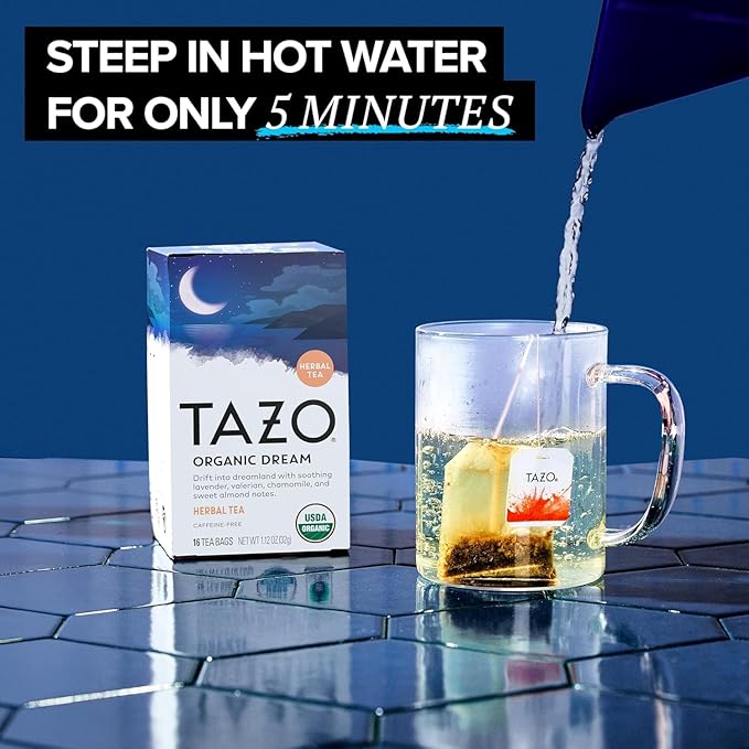 TAZO Tea Bags, Regenerative Organic Zen, Calm Chamomile & Herbal Organic Dream 16 CT (2ea) (Variety Pack)