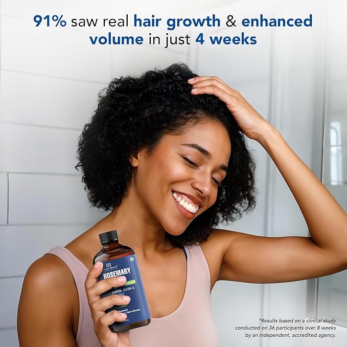 Botanic Hearth 100% Pure Rosemary Oil For Hair Growth | Infused with Biotin, Jojoba & Castor Oil | Hair Oil Repairs Dry Damaged Hair, Strengthening, Healthier - Hair Tonic, 2.0 fl oz