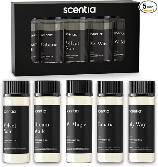 My Way Hotel Diffuser Oil | Aromatherapy Fragrances Inspired by 5-Star Hotels | Luxurious Scents Gift Set-5x20ml Bottles Set-The 1 Hotel Miami Beach & 5-Star Hotels