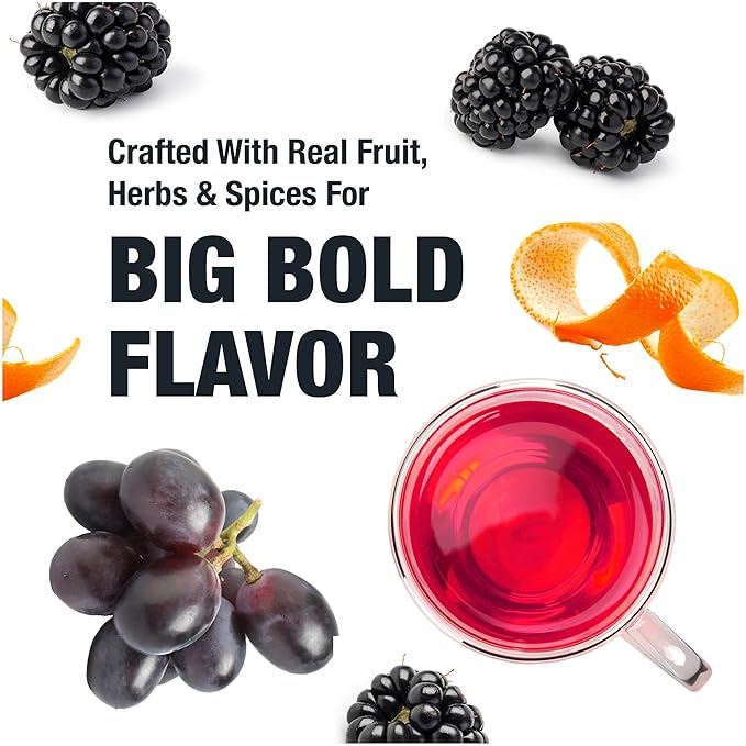 Tiesta Tea - Grape Escape, Loose Leaf, Juicy Grape Herbal Tea, Non Caffeinated Fruit Blends, Make Hot or Iced Up to 50 Cups, 4 oz Refillable Tin