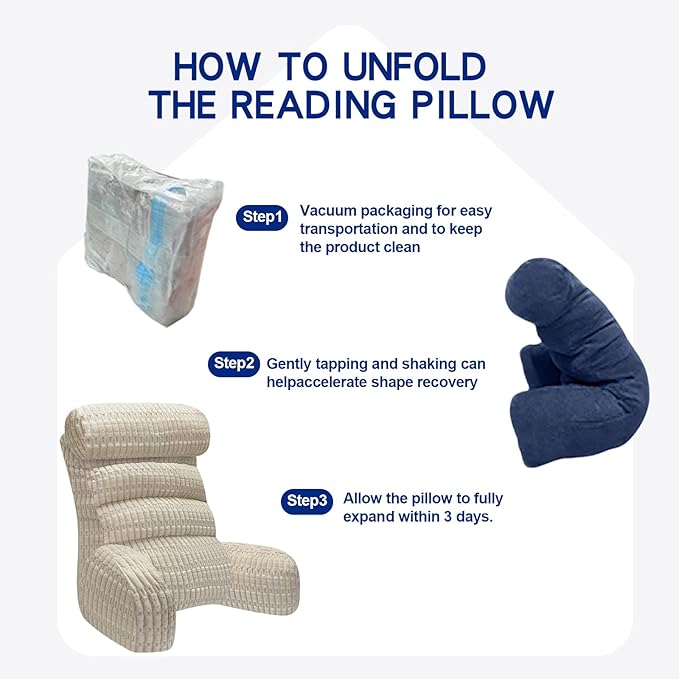 Back Pillow for Bed Sitting Up, Reading Pillow, Extra Large Arm Pillows for Adults for Back Support,Bed Pillow for Sitting up for Watching TV/Gaming/Relaxing