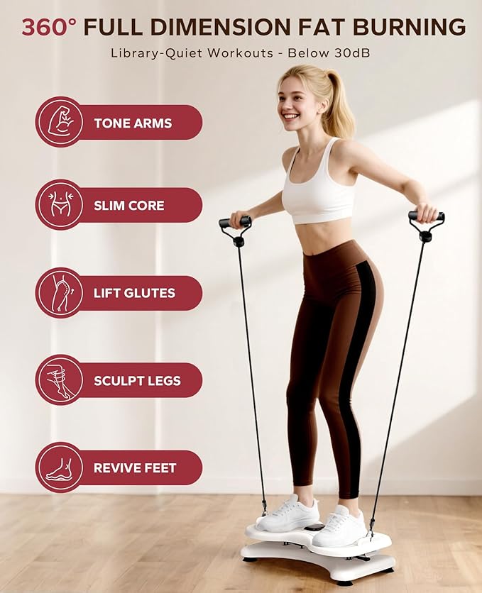 HAPBEAR Waist Twister Machine with LCD Display, 330LBS Capacity - Noiseless Ab Workout Board for Core Exercise & Slim Waist - Anti-Slip Home Gym Fitness Equipment