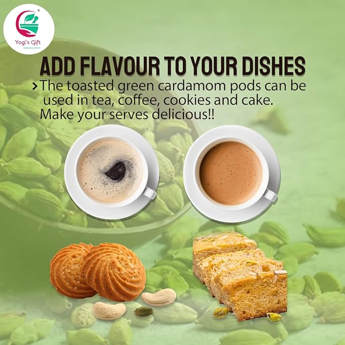 Ground Cardamom Powder 1 LB (16 oz) – Aromatic & Premium Quality | Perfect for Baking, Coffee, Tea & Curries | aka Elaichi, Cardamon | By Yogi’s Gift®