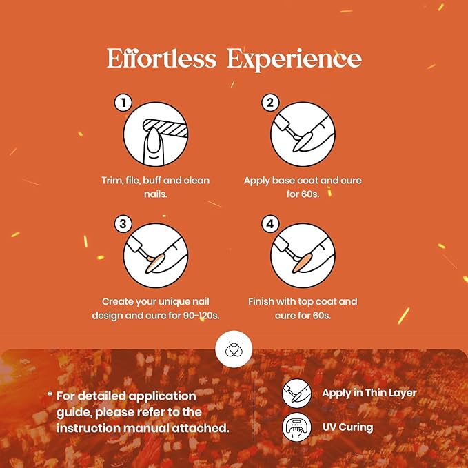 beetles Gel Polish Cozy Campfire Shade Collection - Fall Nail Fest Fall Gel Nail Polish Set, 20 Colors Autumn Orange Yellow Green Brown Red Shades UV LED Cured Soak Off DIY Manicure Gift for Girl