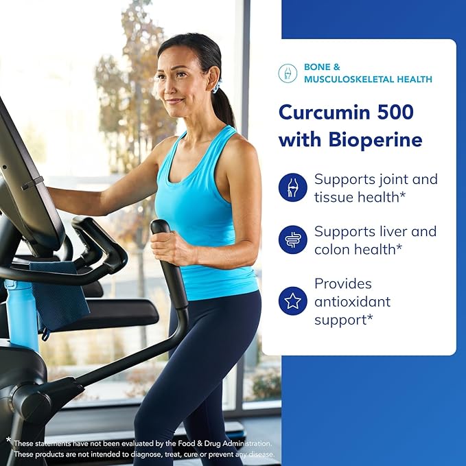 Pure Encapsulations Curcumin 500 with Bioperine - Antioxidant Supplement to Support Joints, Tissue, Liver, Colon & Cellular Health* - with Turmeric Curcumin & Bioperine - 60 Capsules