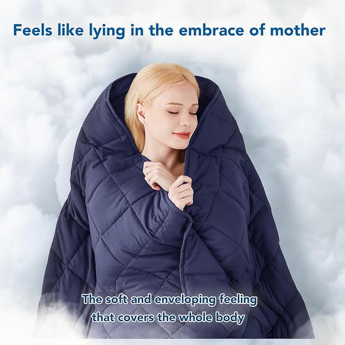Topcee Weighted Blanket (25lbs 88"x104" Cal King Size) Soft Cooling Heavy Blanket Sleeping, Apply to 240-260 lbs Body, Thick Breathable Blanket with Glass Bead, Easy Care