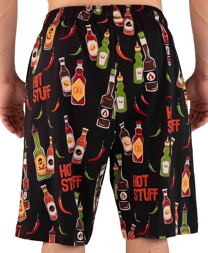 Lazy One Pajama Shorts for Men, Men's Pajama Bottoms, Sleepwear