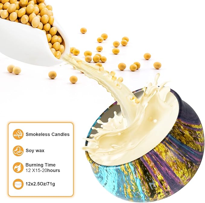 16 Pack Christmas Scented Candles Set for Home, Relaxing Stress Relief, Aromatherapy - Natural Soy Wax and Fragrance - Gifts for Women, Mom, Best Friend, Wife, Birthday