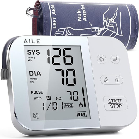 AILE Blood Pressure Monitor for Home Use, 111 Blood Pressure Machine - Blood Pressure Cuff (8.7-16.5") - Voice Broadcast - Accurate and Reliable Upper Arm BP Monitor