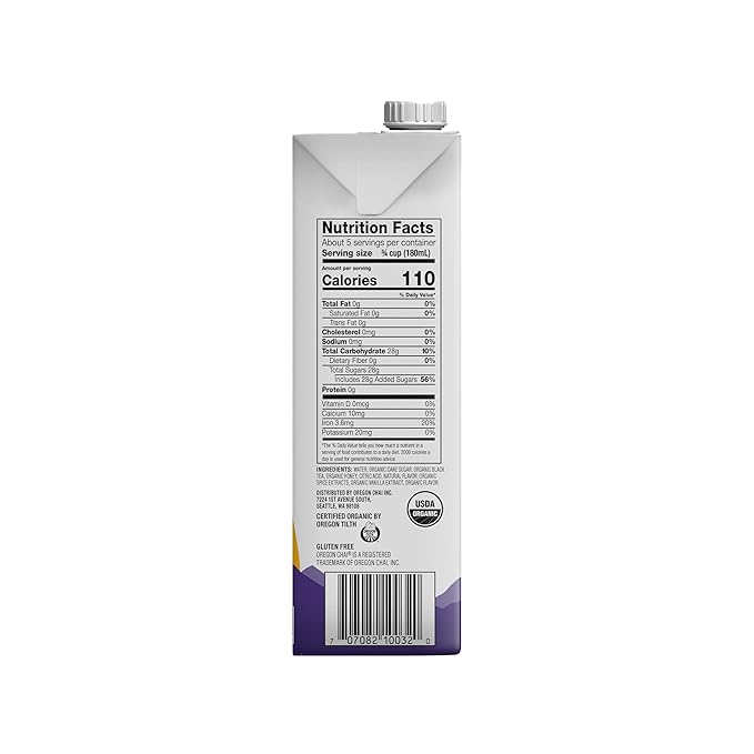 Oregon Chai Original Chai Concentrate, 32 Fluid Ounce (Pack of 6)
