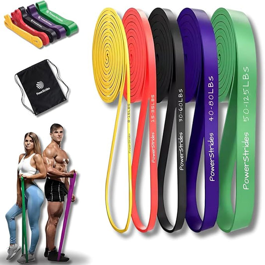 Resistance Bands Set for Men & Women - Best Choice for Full Body Training, Pull up Exercise & All Kinds of Working Out. Perfect Band for Physical Strength, Rehab Recovery Therapy