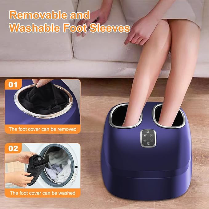 Foot Massager with Heat, Shiatsu Foot Massage for Plantar Fasciitis, Multiple Massage Modes, Deep Kneading Electric Foot Massager Machine, Gifts for Women Men, Fits Up to Size 12
